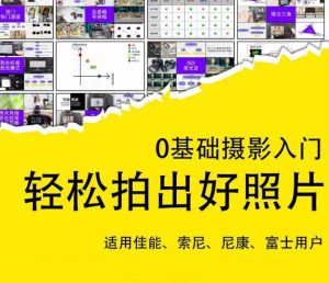 0基础摄影入门,轻松拍出好照片(适用佳能、索尼、尼康、富士用户)-网赚项目众筹网