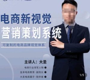 大圣·电商新视觉营销策划系统,可复制的电商品牌视觉识别系统-网赚项目众筹网