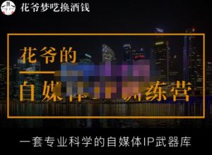 花爷的自媒体IP训练营【14期】,一套专业科学的自媒体IP武器库(更新2023年3月)-网赚项目众筹网