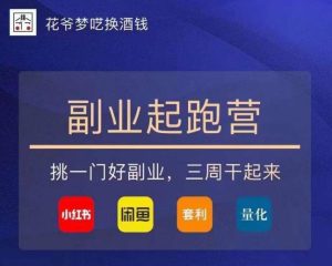 花爷-副业起跑营第2期,挑一门好副业,三周干起来(闲鱼|小红书|量化|套利)-网赚项目众筹网