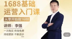 1688运营基础入门系统课，​20课时带你系统性解析1688运营-网赚项目众筹网