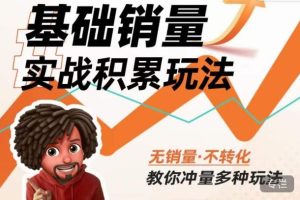 内功丨淘系基础销量实战积累玩法,无销量·不转化,教你冲量多种玩法-网赚项目众筹网