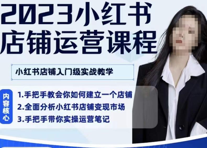陶金金·2023小红书店铺运营课，小红书店铺入门实战教学-网赚项目众筹网