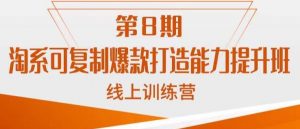 淘系可复制爆款打造能力提升班,这是一套可复制的打爆款标准化流程-网赚项目众筹网