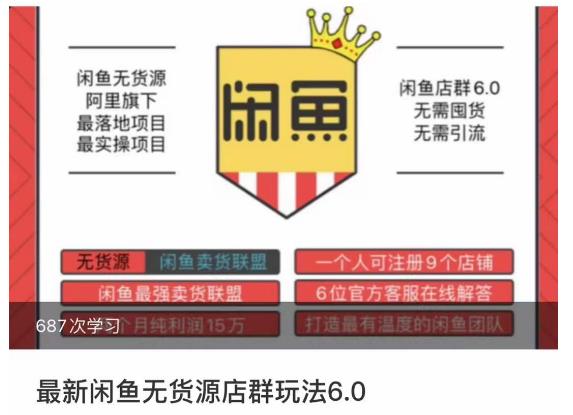 闲鱼无货源店群玩法6.0，无需囤货，无需引流，两个月盈利18W的核心秘籍，所有细节一清二楚-网赚项目众筹网