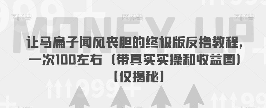 让马扁子闻风丧胆的终极版反撸教程，一次100左右（带真实实操和收益图）【仅揭秘】-网赚项目众筹网