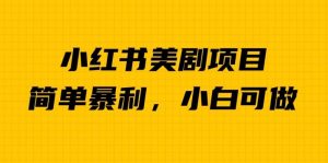 外面卖1980的小红书美剧项目,单日收益1000+,小众暴利的赛道【揭秘】-网赚项目众筹网
