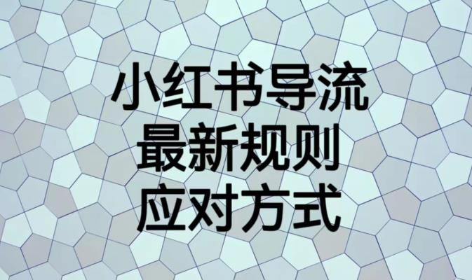 小红书导流最新规则应对方式【揭秘】-网赚项目众筹网