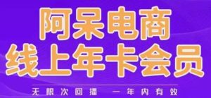 阿呆电商线上年会员，阿呆电商干货分享（更新中）-网赚项目众筹网