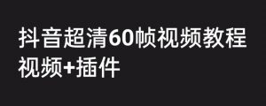 外面收费2300的抖音高清60帧视频教程,保证你能学会如何制作视频(教程+插件)-网赚项目众筹网