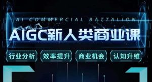 张诗童·AIGC新人类商业课,行业分析/效率提升/商业机会/认知升维-网赚项目众筹网