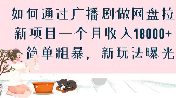 如何通过广播剧做网盘拉新项目一个月收入18000+，简单粗暴，新玩法曝光【揭秘】-网赚项目众筹网