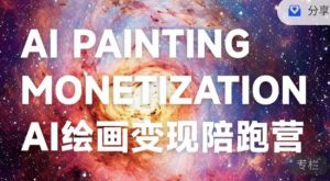 蛮驴·AI绘画变现陪跑营，快速产出可商业变现的图-网赚项目众筹网