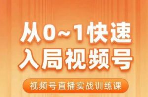 陈厂长·从0-1快速入局视频号课程,视频号直播实战训练课-网赚项目众筹网