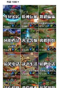 副业拆解：抖音王者荣耀游戏变现副业项目，视频版一条龙实操玩法分享给你-网赚项目众筹网