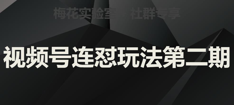 梅花实验室社群视频号连怼玩法第二期，实操讲解全部过程-网赚项目众筹网