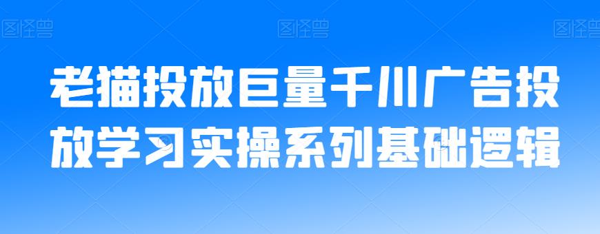 老猫投放巨量千川广告投放学习实操系列基础逻辑-网赚项目众筹网