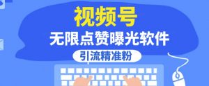 全网首发,视频号无限点赞曝光,引流精准粉【揭秘】-网赚项目众筹网