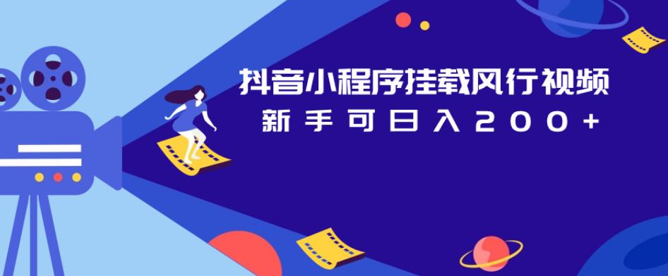 抖音小程序挂载风行视频，新手可日入200+-网赚项目众筹网