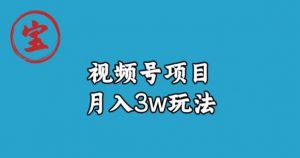 宝哥视频号无货源带货视频月入3w，详细复盘拆解-网赚项目众筹网