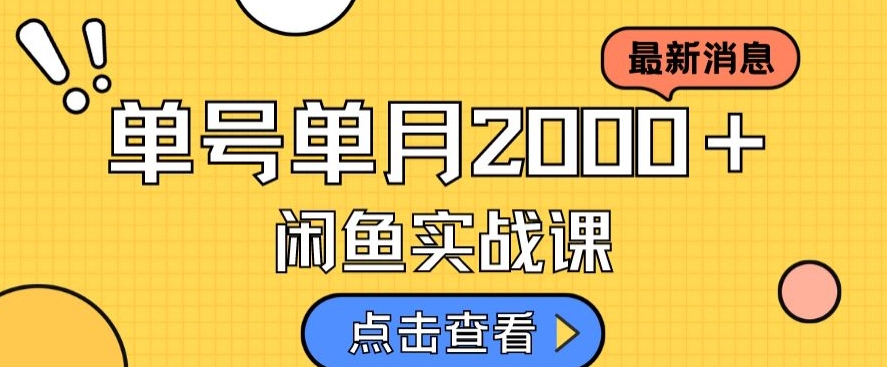 最新闲鱼日入500＋，虚拟资料变现喂饭级讲解-网赚项目众筹网