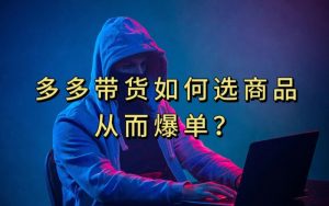 多多视频带货选什么商品链接才能爆单,10分钟教会你,爆单不是浮云【揭秘】-网赚项目众筹网