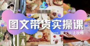 图文带货实操课，图文玩法攻略玩法-网赚项目众筹网