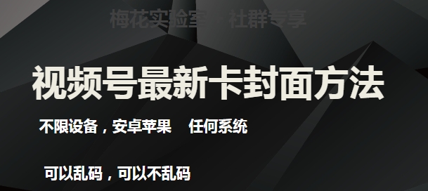 梅花实验室社群最新卡封面玩法3.0，不限设备，安卓苹果任何系统-网赚项目众筹网