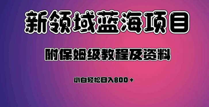 虚拟资源蓝海领域新项目，轻松日入800＋，附保姆级教程及资料-网赚项目众筹网