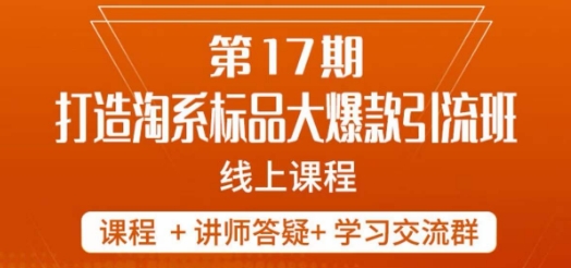 南掌柜-第17期打造淘系标品大爆款，5天线上课-网赚项目众筹网