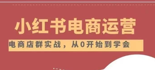 小红书店铺运营从小白到大神2.0，从入门到精通-网赚项目众筹网