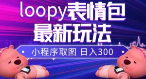 小狸猫loopy表情包小程序取图玩法，最新出的表情包素材-网赚项目众筹网