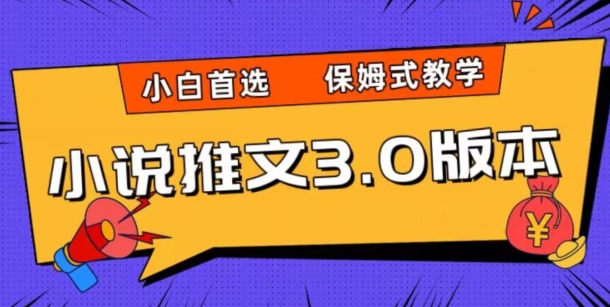 小说推文3.0玩法，日入两千+，保姆式教学，小白首选【揭秘】-网赚项目众筹网