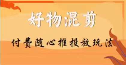 【万三】好物混剪付费随心推投放玩法，随心投放小课抖音教程-网赚项目众筹网