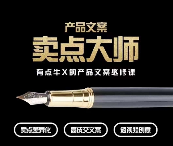 产品文案【卖点大师】高转化电商，有点牛X的产品文案必修课-网赚项目众筹网