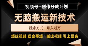 视频号无脑搬运新技术,破原创壕流量,独家方式,爆过视频,还会再爆【揭秘】-网赚项目众筹网
