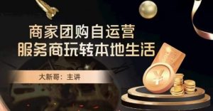 大新哥·商家团购自运营-玩转本地生活-网赚项目众筹网