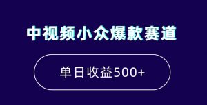中视频小众爆款赛道,7天涨粉5万+,小白也能无脑操作,轻松月入上万【揭秘】-网赚项目众筹网