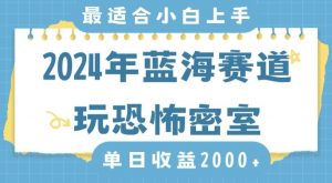 2024年蓝海赛道玩恐怖密室日入2000+，无需露脸，不要担心不会玩游戏，小白直接上手，保姆式教学【揭秘】-网赚项目众筹网
