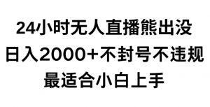 快手24小时无人直播熊出没,不封直播间,不违规,日入2000+,最适合小白上手,保姆式教学【揭秘】-网赚项目众筹网