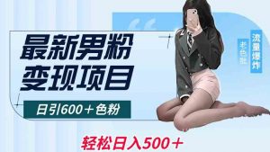 最新男粉变现项目,日引600+色粉,全平台通用,轻松日入500+【揭秘】-网赚项目众筹网