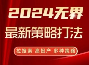 2024无界最新策略打法,拉搜索,高投产,多种策略-网赚项目众筹网