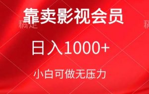 靠卖影视会员,日入1000+,落地保姆级教程,新手可学【揭秘】-网赚项目众筹网