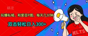 玩爆私域,和爱豆P图,每天几分钟 轻松日入300+【揭秘】-网赚项目众筹网