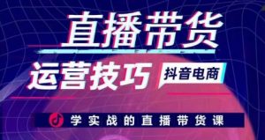 直播带货运营技巧,学实战的直播带货课-网赚项目众筹网