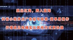 抖音小程序点广告项目，起号容易，简单易操作，开播就见有收益【揭秘】-网赚项目众筹网