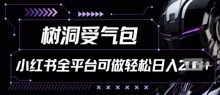 小红书等全平台树洞受气包项目，轻松日入一两张【揭秘】-网赚项目众筹网