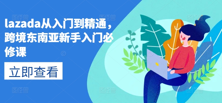 lazada从入门到精通，跨境东南亚新手入门必修课-网赚项目众筹网