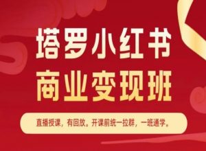 塔罗小红书商业变现班,小红书变现教程-网赚项目众筹网