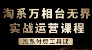 淘系万相台无界实战运营课,淘系付费工具课-网赚项目众筹网